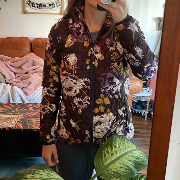 Floral Land’s End Quilted Jacket XS - Picture 2 of 7